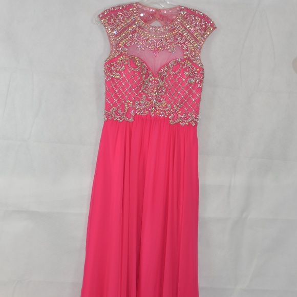 Beaded/Sequined/Rhinestone Gown SZ 8 Madison James - Picture 4 of 13